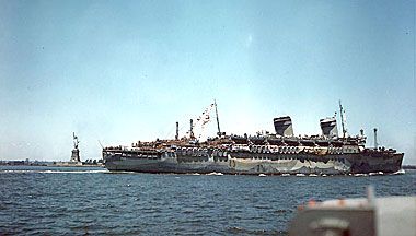 American Star als USS West Point 1940 vor New York (gemeinfrei)