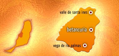 Betancuria (Gemeinde) Fuerteventura, Lage Ortschaften