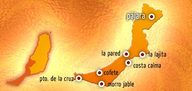Pajara (Gemeinde) Fuerteventura, Lage Ortschaften